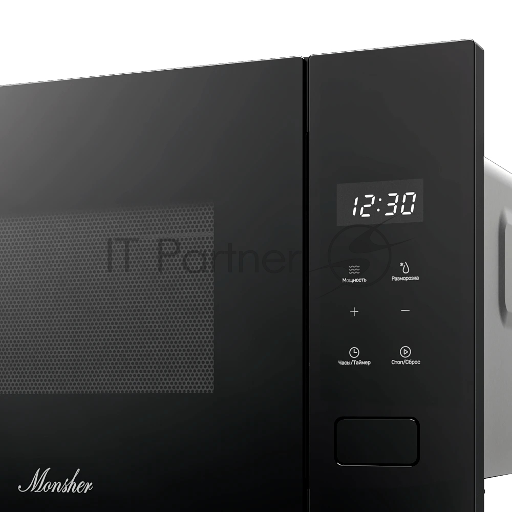 Встраиваемая микроволновая печь MONSHER MMH 1115 Noi черный, 15 л, 600 Вт, переключатели - сенсор