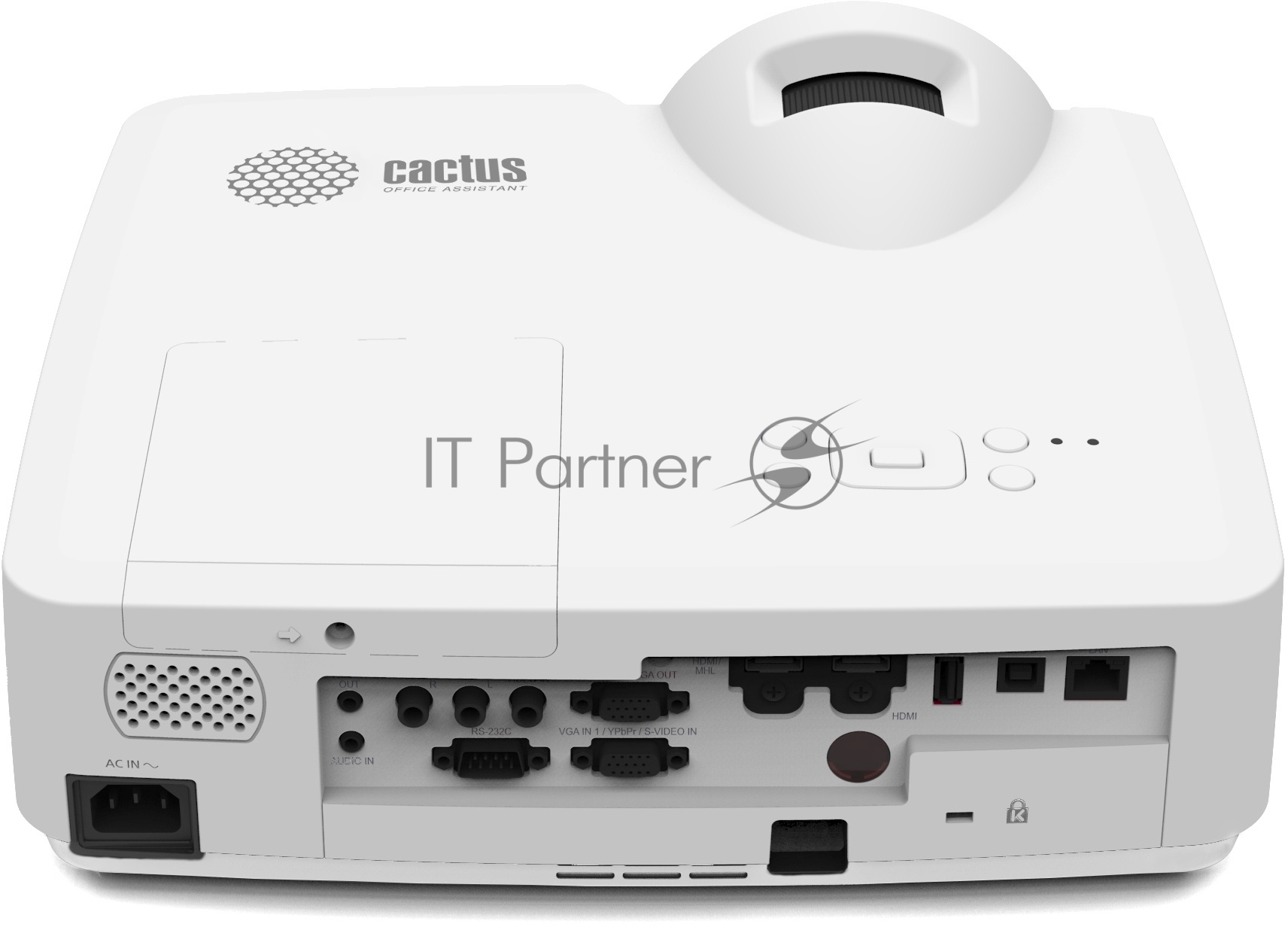 Проектор Cactus Bright CS-V3.WT 3LCD 4000Lm ANSI (1280x800) 30000:1 ресурс лампы:10000часов 1xUSB typeA 1xUSB typeB 2xHDMI 4кг