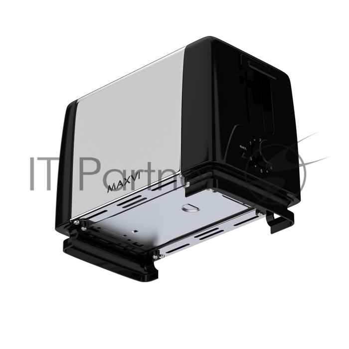 Тостер MAXVI KT822S, silver-black