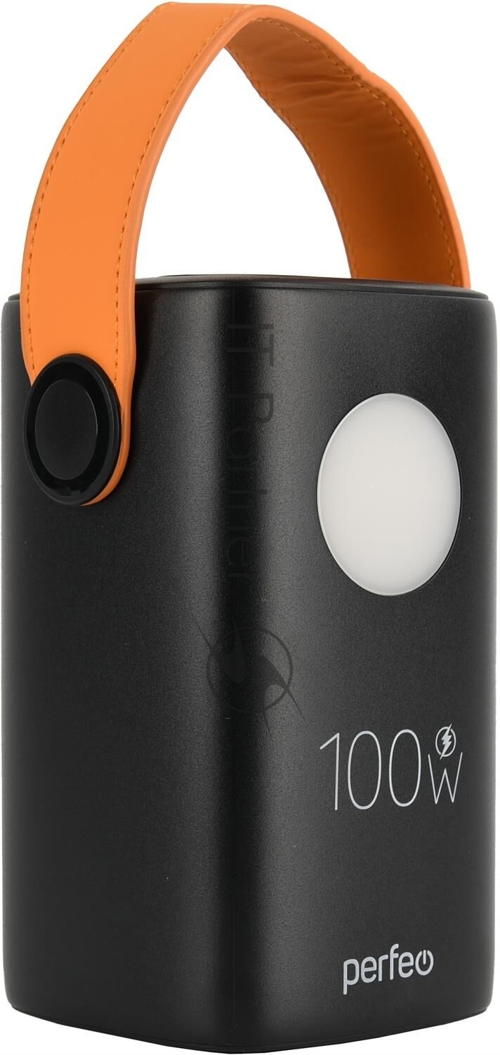 Perfeo Powerbank MOON 100W 60000 mAh/LED дисплей/PD+QC 3.0/2Type-C/3 USB max 100W/Black