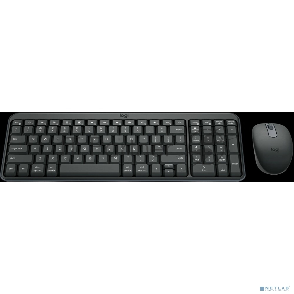 Комплект клавиатура+мышь Logitech Wireless Combo MK250 Compact беспроводной, Bluetooth, 1000 DPI, чёрный