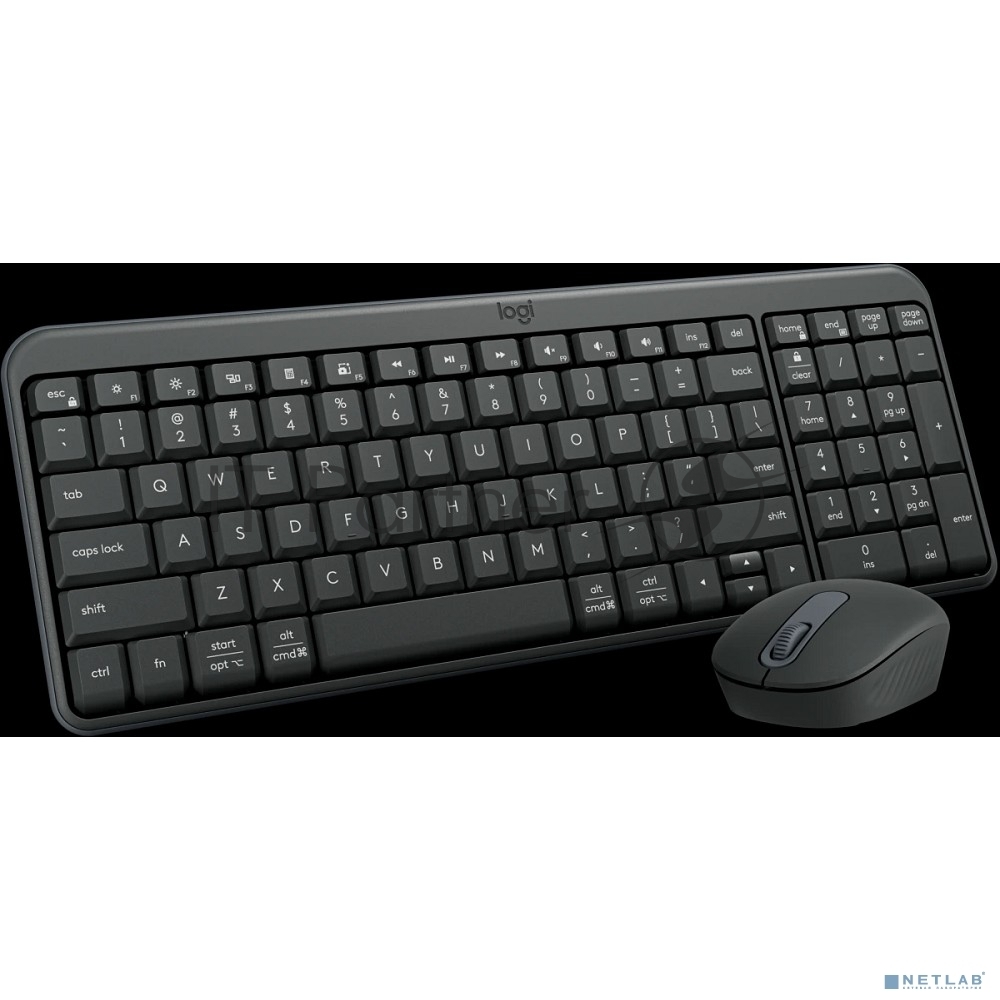 Комплект клавиатура+мышь Logitech Wireless Combo MK250 Compact беспроводной, Bluetooth, 1000 DPI, чёрный