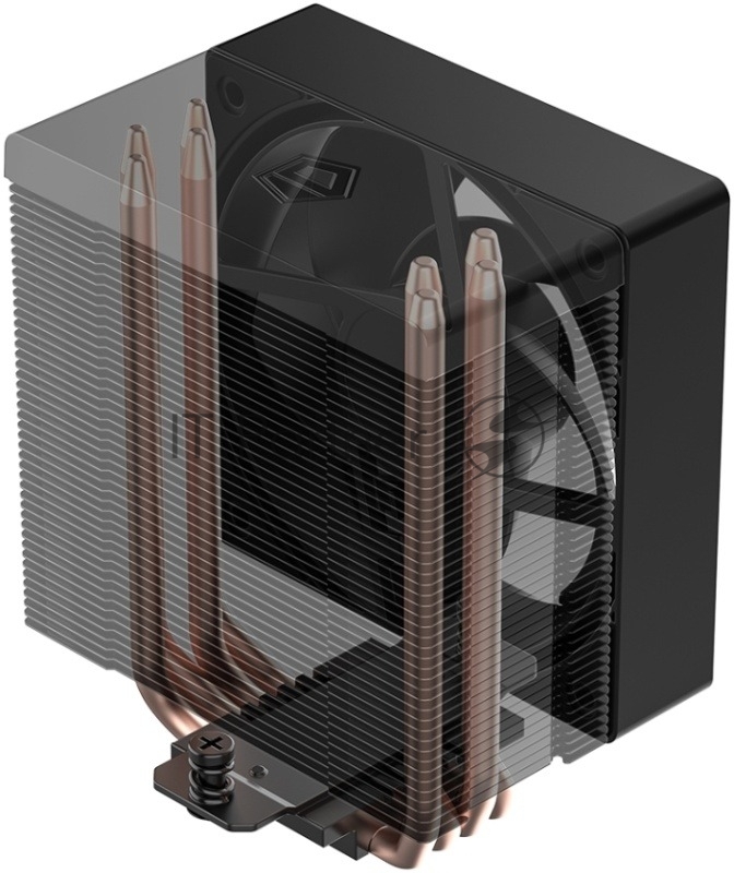 Кулер Cooler ID-Cooling SE-904-XT BLACK LGA1851/1700/1200/115X/AM5/AM4 (TDP 180W, PWM, 4 тепл.трубки прямого контакта, FAN 100мм) RET