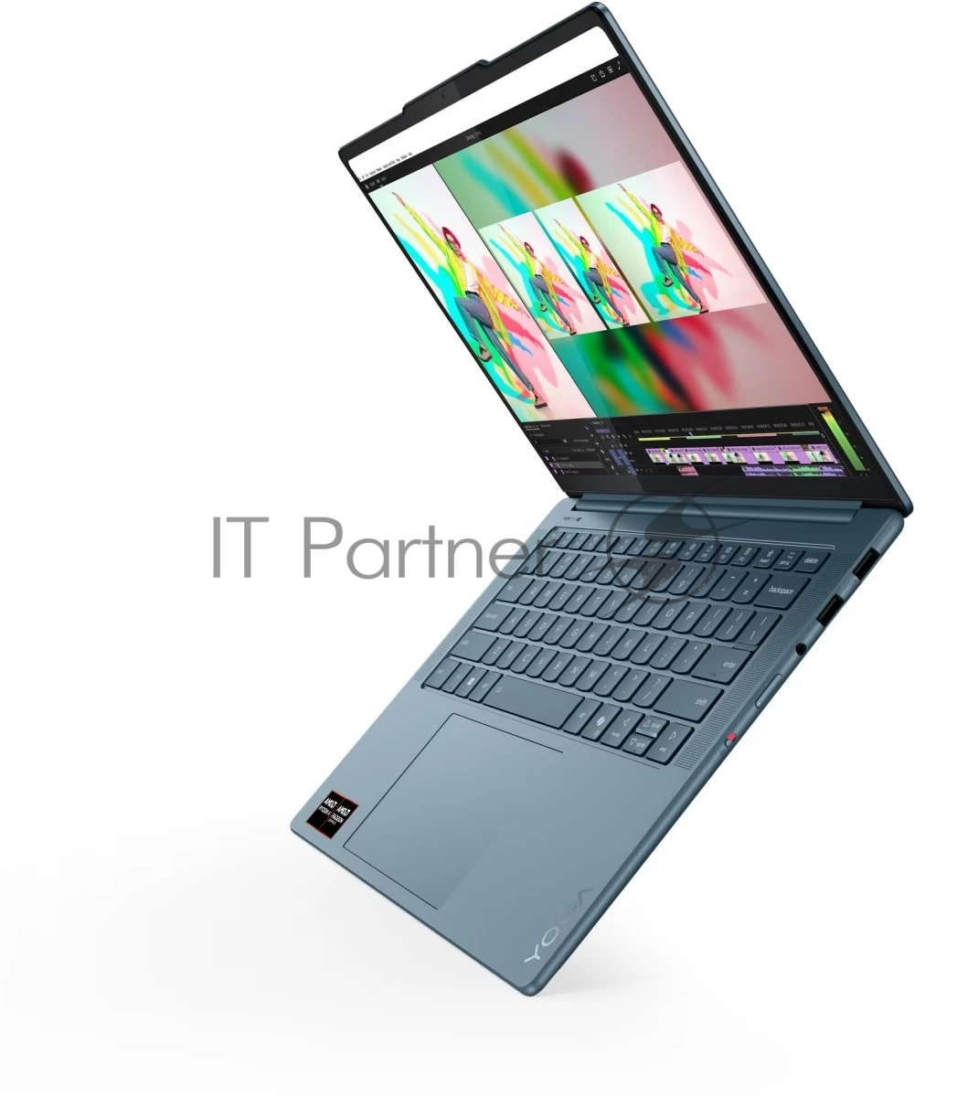 Ноутбук Lenovo Yoga Pro 7 14AKP10/14.5" OLED /AMD Ryzen AI 7 350 32Gb/1Tb SSD/AMD Radeon 860M/без ОС/бирюзовый/1.54kg