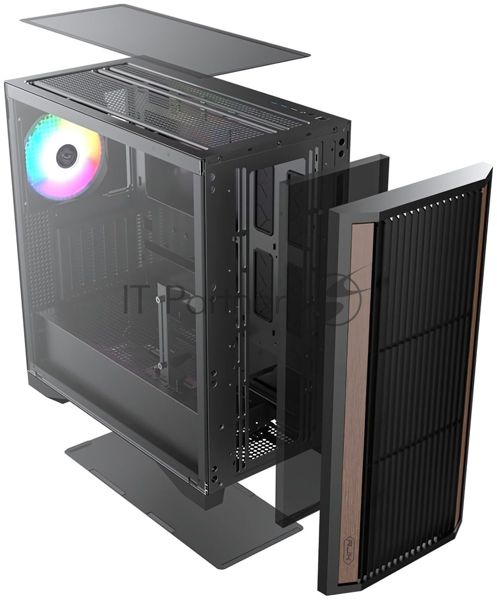 Компьютерный корпус без блока питания Case Raijintek AGOS MAX, Midi-Tower, TG, 1x140мм ARGB, 2xUSB 3.0 + 1xUSB 2.0, E-ATX, ATX, mATX, mITX черный