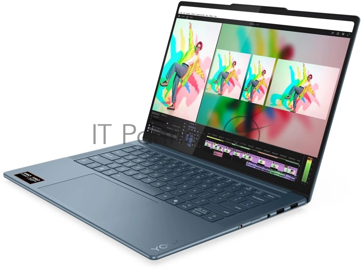 Ноутбук Lenovo Yoga Pro 7 14AKP10/14.5" OLED /AMD Ryzen AI 7 350 32Gb/1Tb SSD/AMD Radeon 860M/без ОС/бирюзовый/1.54kg