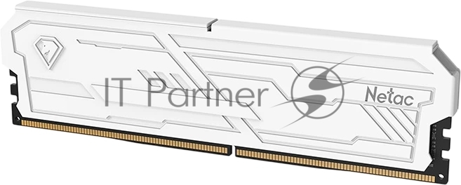Оперативная память Netac Shadow III, DDR4, 16GB (1x16GB), 3200 MHz, CL16, с радиатором, белый