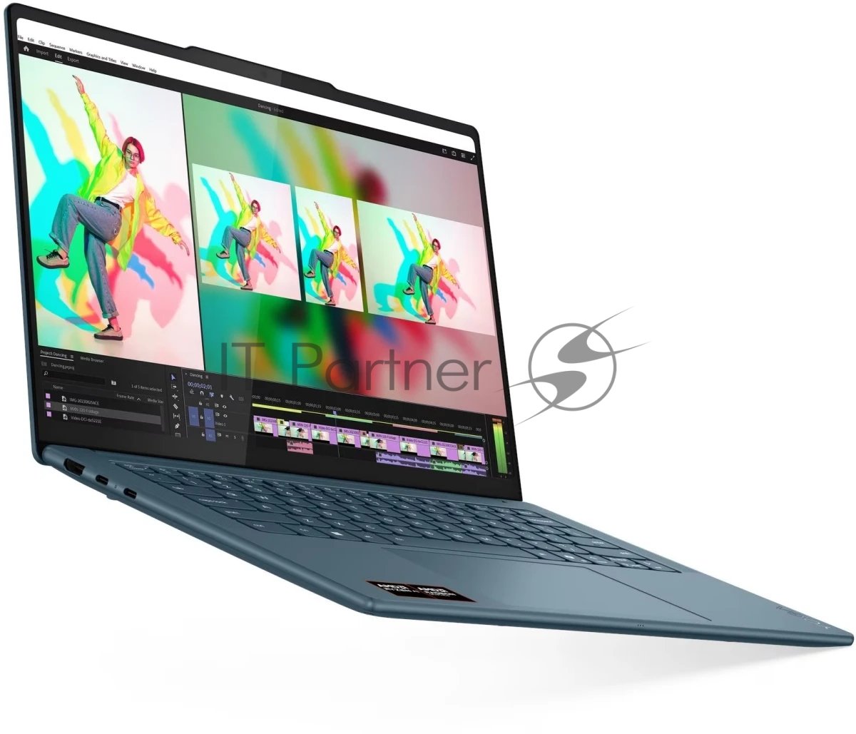 Ноутбук Lenovo Yoga Pro 7 14AKP10/14.5" OLED /AMD Ryzen AI 7 350 32Gb/1Tb SSD/AMD Radeon 860M/без ОС/бирюзовый/1.54kg