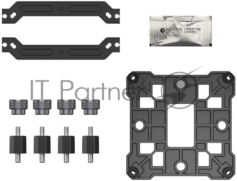 Кулер Cooler ID-Cooling SE-904-XT BLACK LGA1851/1700/1200/115X/AM5/AM4 (TDP 180W, PWM, 4 тепл.трубки прямого контакта, FAN 100мм) RET