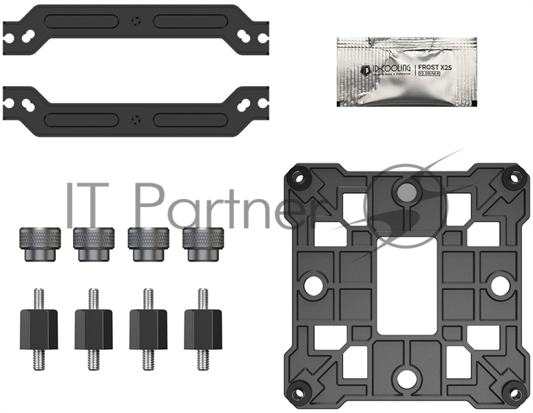 Кулер Cooler ID-Cooling SE-904-XT ARGb BLACK LGA1851/1700/1200/115X/AM5/AM4 (TDP 180W, PWM, 4 тепл.трубки прямого контакта, FAN 100мм, Addressable RGb LED) RET