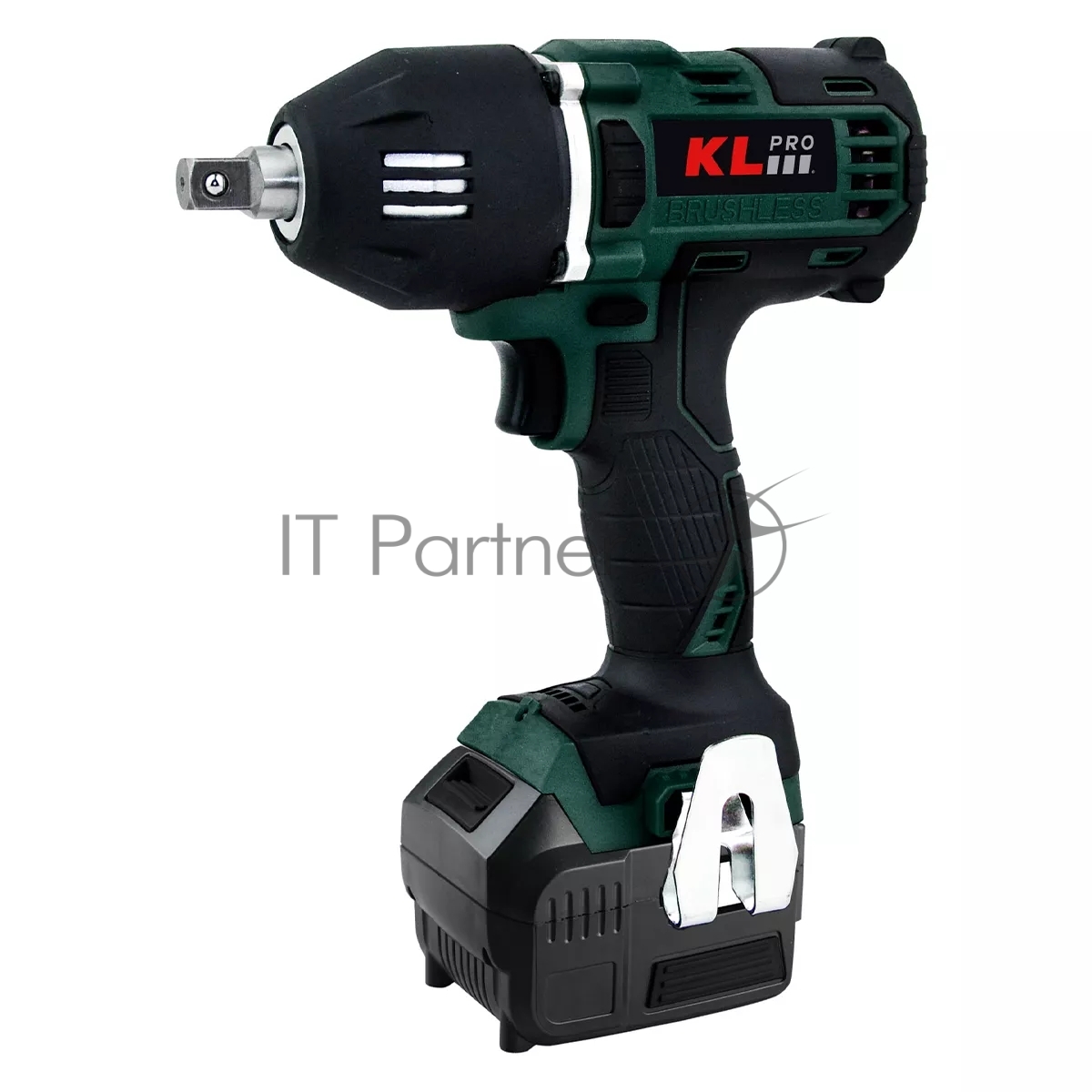 Профессиональный бесщеточный гайковерт аккумуляторный KLPRO KLSS18BH-50 (18В, Li-ion-2шт, 5.0А·ч, 400Нм, 2 скорости, подсветка,З/У,в кейсе)