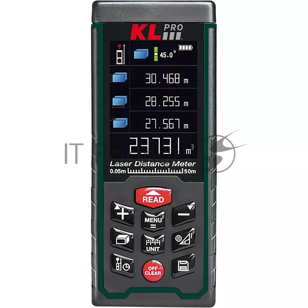 Профессиональный дальномер лазерный с Bluetooth-камерой KLPRO KLLZM120B 120 метров (Шнур USB, диск с ПО, чехол, батарейки ААА)