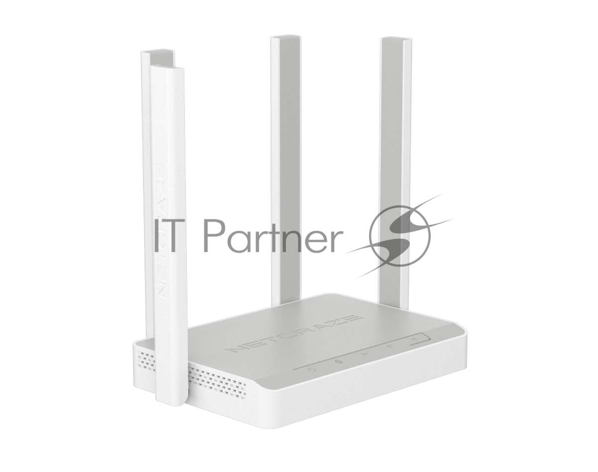 Гигабитный интернет-центр Netcraze Speedster (NC-3013) с Mesh Wi-Fi 5 AC1200, 4-портовым Smart-коммутатором и переключателем режима роутер/ретранслятор