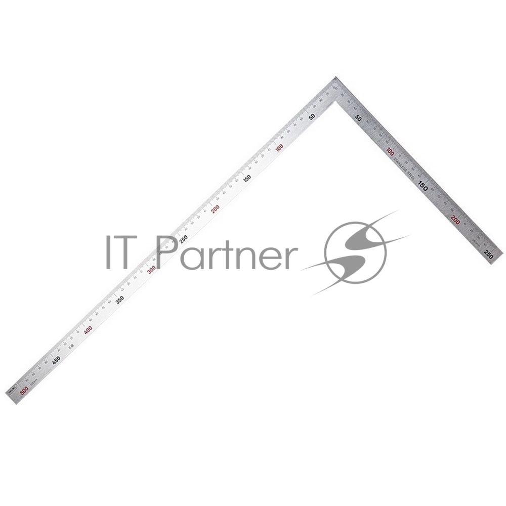 DL7150 Deli Угольник двусторонний цельнометаллический Deli DL7150 250х500мм, нержавеющая сталь