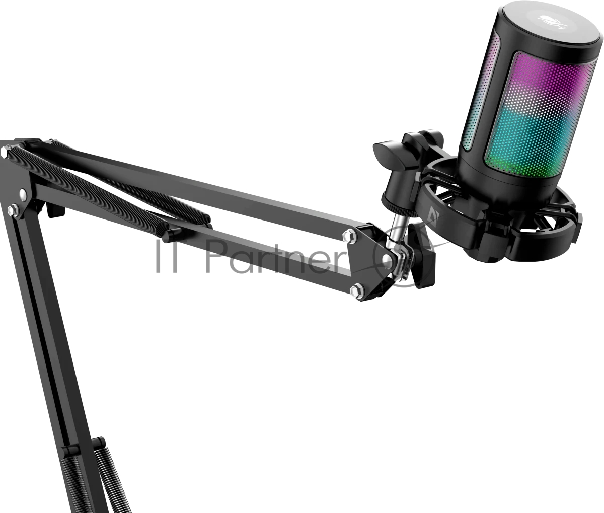 DEFENDER 64665 Игровой стрим микрофон Impulse GMC 650 USB, RGB, стойка, провод 1.7 м