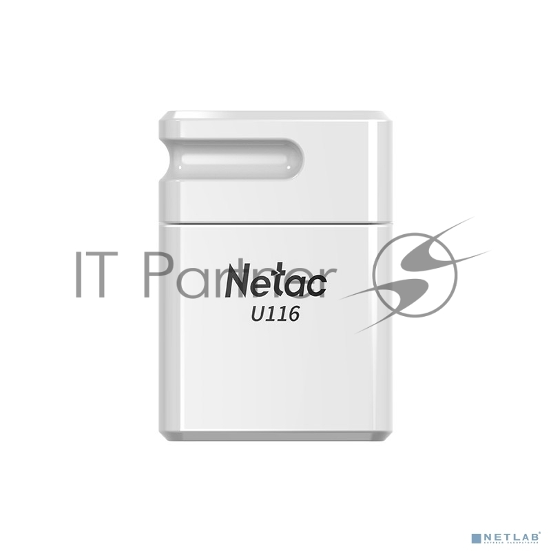 Флешка USB Netac U116 mini (NT03U116N-032G-32WH USB), 32Gb, USB 3.2, R/W 90/30, белый