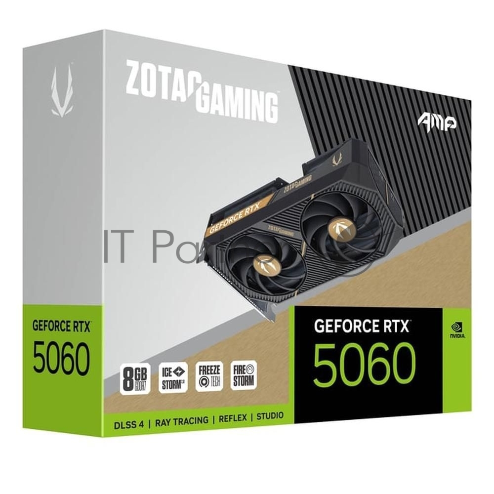 Видеокарта ZOTAC ZT-B50600F-10M, GeForce RTX 5060, 8ГБ GDDR7, 2 вентилятора