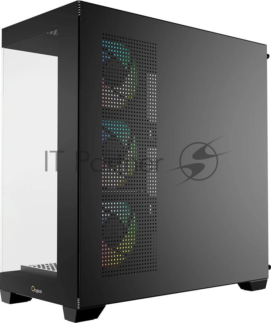 Компьютерный корпус Ocypus Gaммa C72 BK ARGB ATX/win/black/4 ARGB fans/no PSU/Tempered Glass