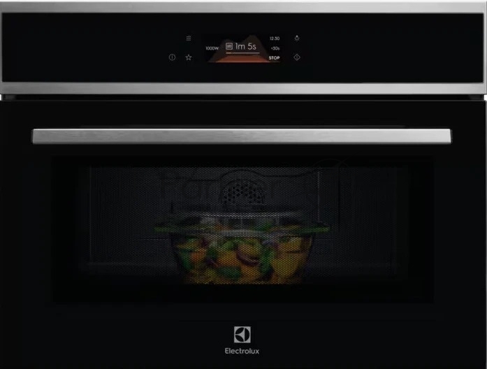 Встраиваемая микроволновая печь Electrolux EVM8E09X черный/нержавеющая сталь, 44 л, 1000 Вт, переключатели - сенсор