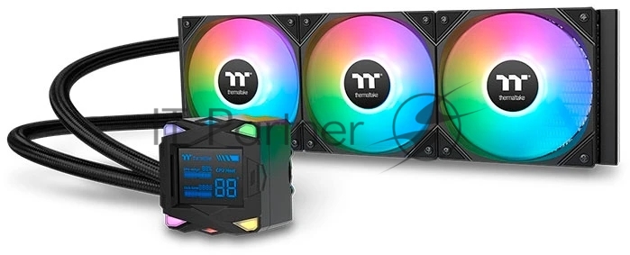 Система жидкостного охлаждения Thermaltake LA360-S ARGB Soc-AM5/AM4/1200/1700/1851 черный 4-pin 38.35dB Al+Cu LCD 360W Ret (CL-W462-PL12SW-A)