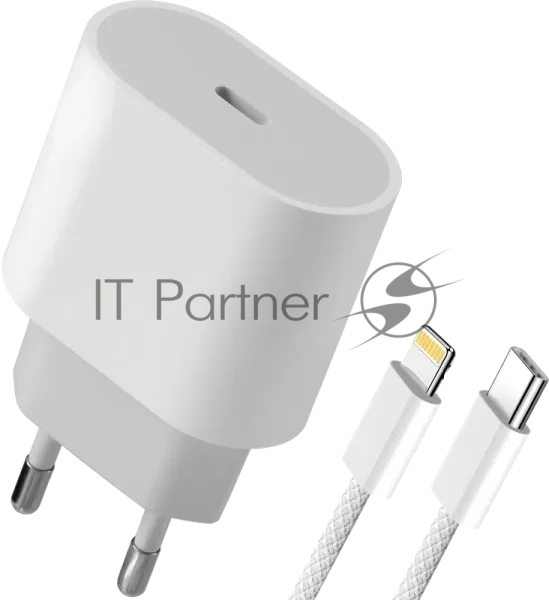 Сетевое зарядное устройство Defender UPA-121 20W, USB C, Lightning, белый