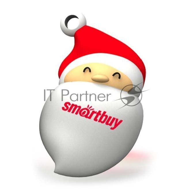 Флешка USB SmartBuy NY series Santa-A (SB16GBSantaA), 16Gb, USB 2.0, R/W 25/15, красный/белый