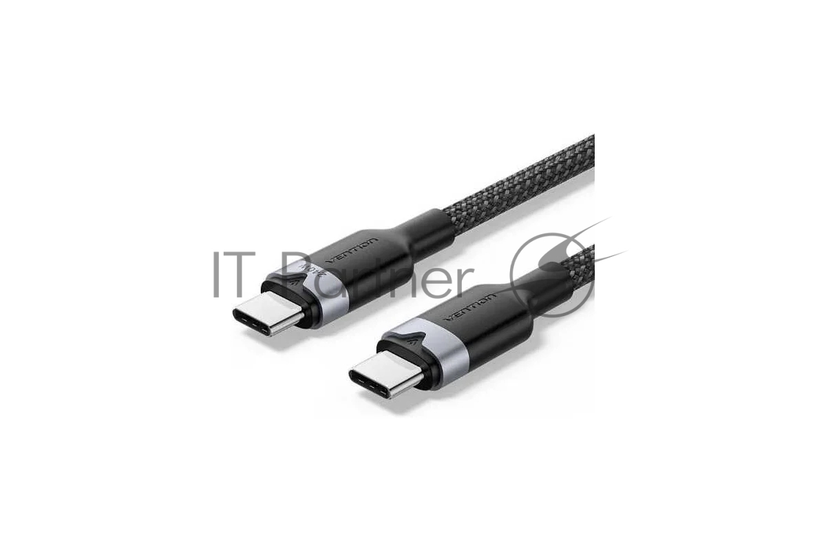 Кабель Vention USB 2.0 CM/CM - 1м. Черный 5А PD240W