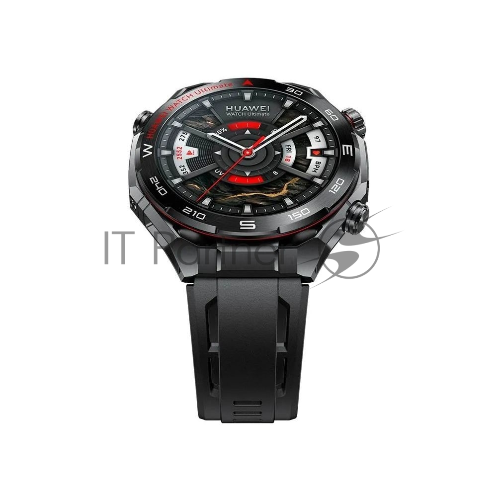 Умные часы Huawei Watch Ultimate 2 MCH-AL00, 1.5" AMOLED, Wi-Fi, Bluetooth, NFC, 20 ATM, черный / титановый