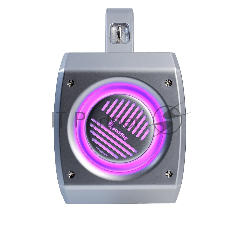 SBS-5930 Портативная колонка SmartBuy FLYER, супер басс, 60Вт, Bluetooth, MP3, мик.вх., RGB, серая(SBS-5930)