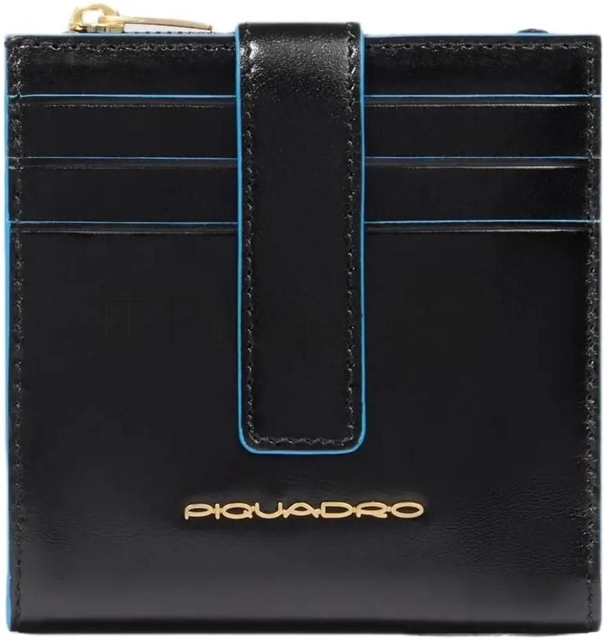 Картхолдер Piquadro Blue Square PP6843B2R/N черный, натуральная кожа