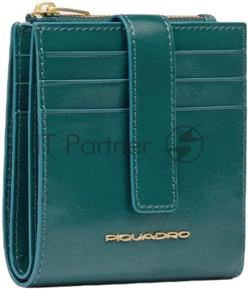 Картхолдер Piquadro Blue Square PP6843B2R/OT3 синий петроль, натуральная кожа