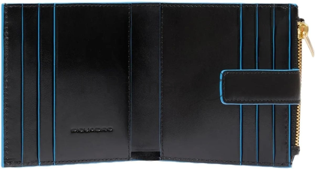 Картхолдер Piquadro Blue Square PP6843B2R/N черный, натуральная кожа