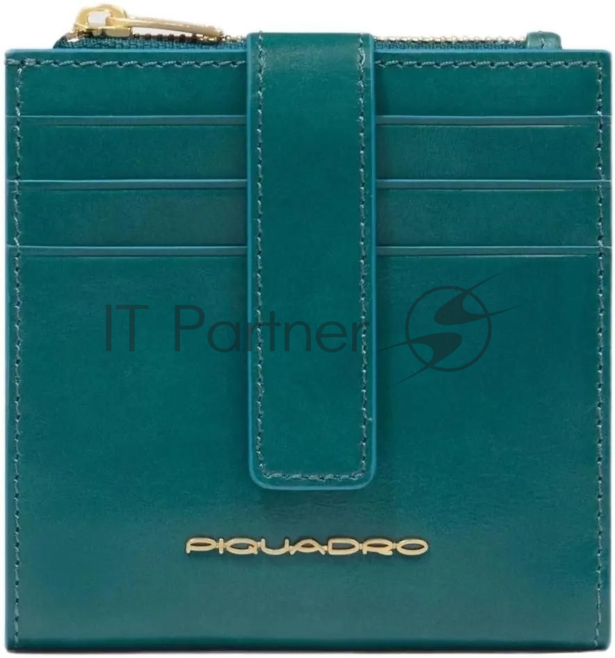 Картхолдер Piquadro Blue Square PP6843B2R/OT3 синий петроль, натуральная кожа