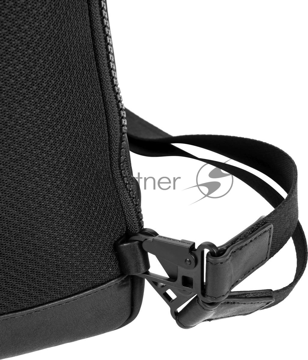Рюкзак слинг Piquadro Harper CA6784AP/N черный кожа