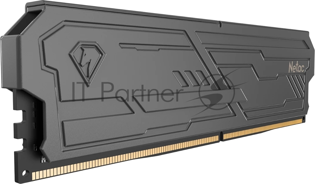 Оперативная память Netac Shadow III, DDR4, 8GB (1x8GB), 3200 MHz, CL16, с радиатором, черный