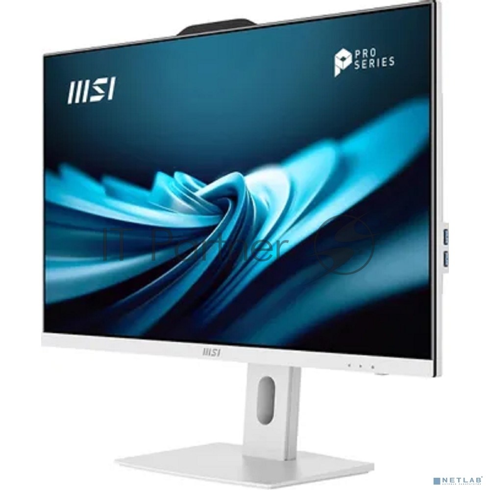 Моноблок MSI PRO AP272P 14M-617XRU 27"(1920x1080 IPS)/Intel Core i5 14400(2.5Ghz)/16Gb/512PCISSDGb/noDVD/Int:Intel UHD Graphics 730/Cam/BT/WiFi/-/war 1y/4.63kg/белый/noOS + Wireless KB+M (9S6-AF8322-1060)