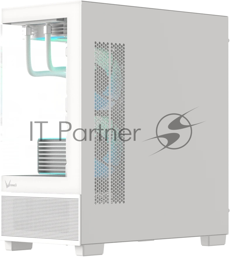 Компьютерный корпус AeroCool/Formula V Line Crystal E1M White, MATX, USB3.0*2, Switch Display Panel