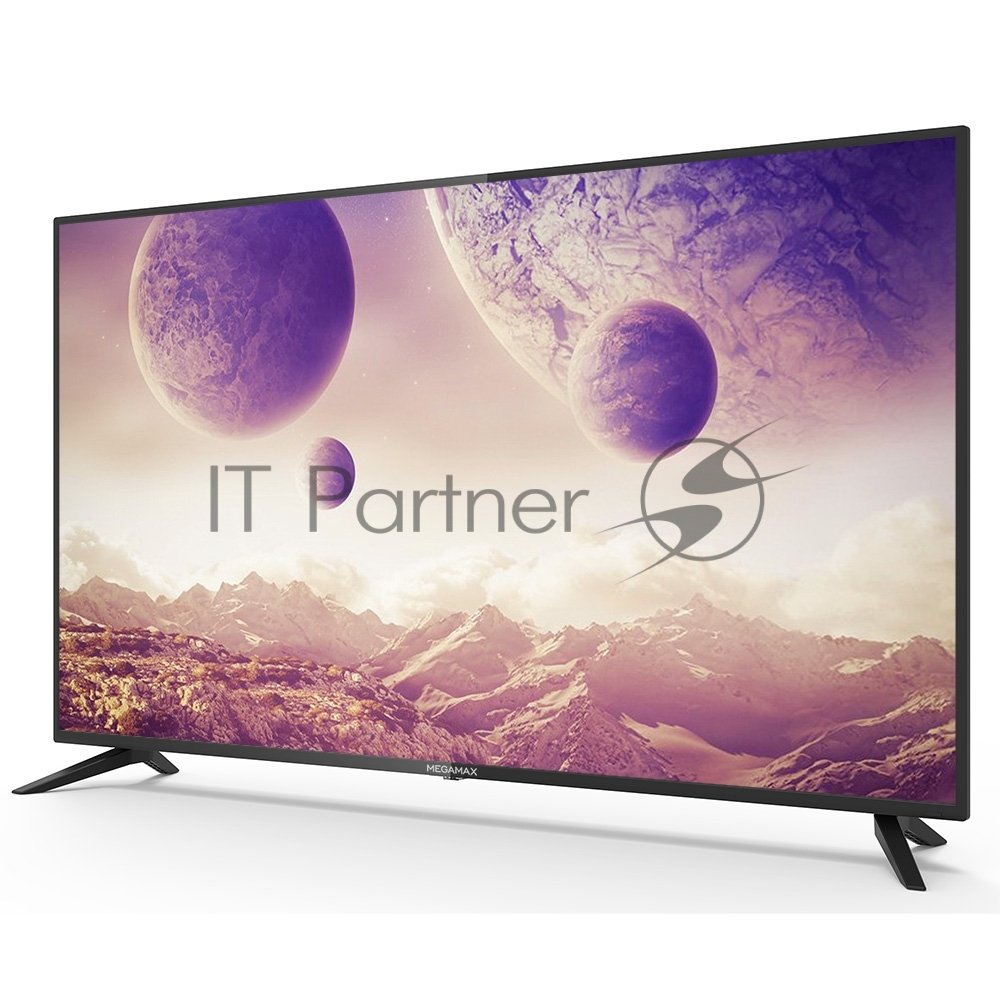 Телевизор MEGAMAX 50" 50MG11USM черный DLED UHD 60Hz Smart TV