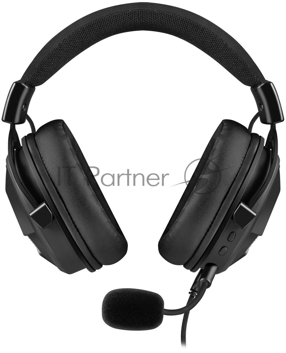 Гарнитура Defender Flux чёрный, проводная, подсветка