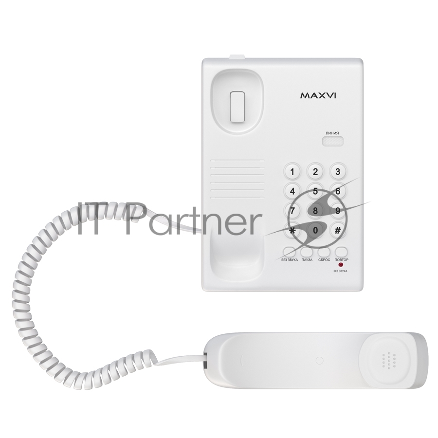 Проводной телефон MAXVI CS-02 white