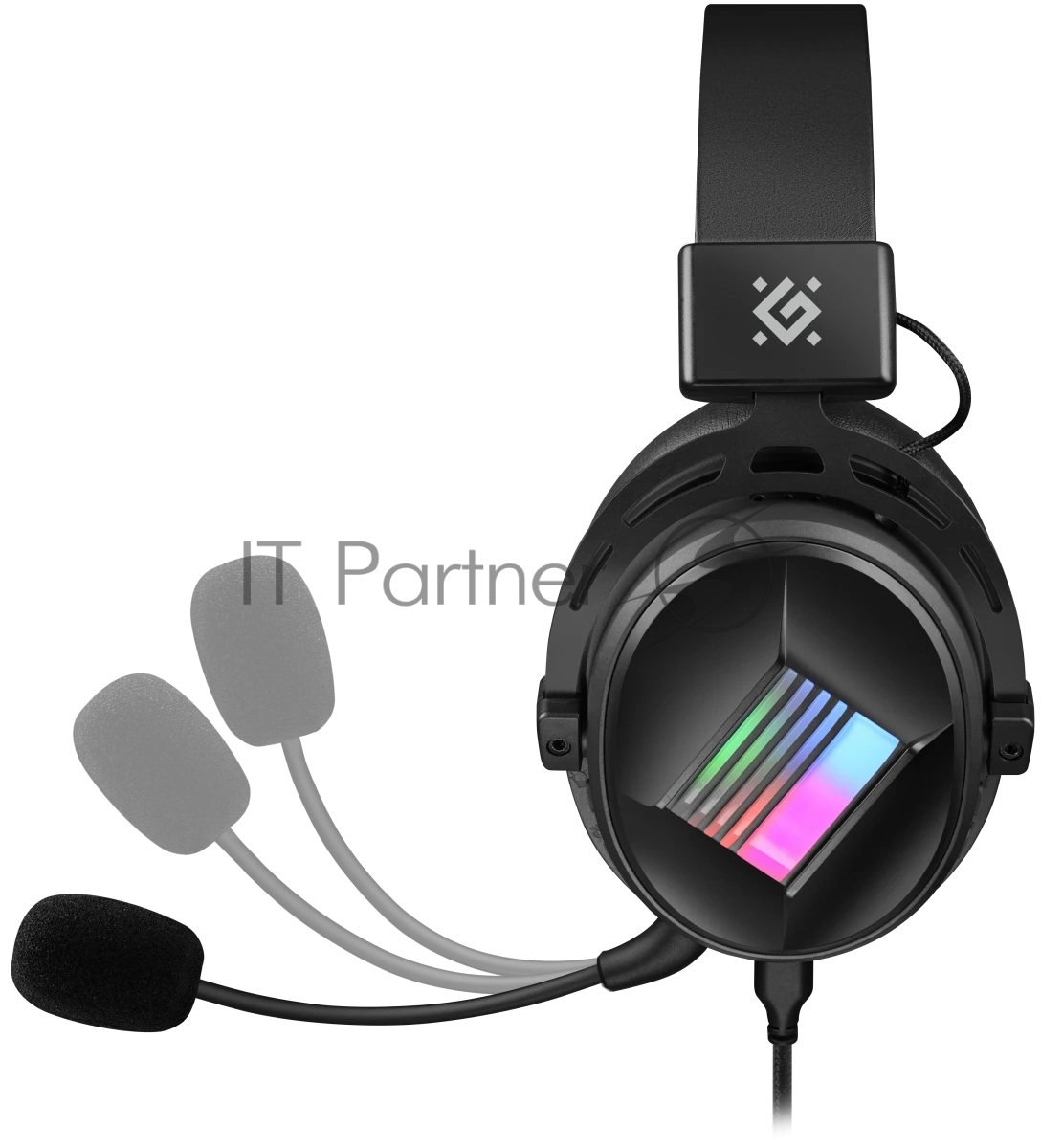 Гарнитура Defender Flux чёрный, проводная, подсветка