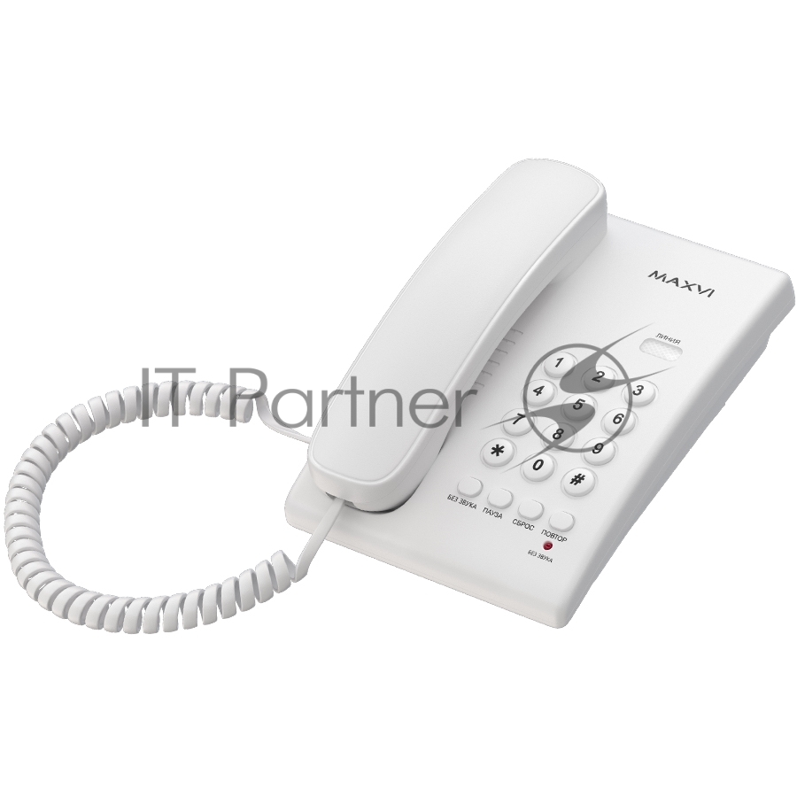 Проводной телефон MAXVI CS-02 white