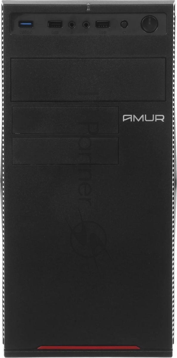 Компьютер Amur Нарвал B7I21 MT i3 12100 (3.3) 16Gb SSD 512Gb UHDG 730 FreeDOS 2.5xGbitEth 400W мышь клавиатура черный (RUS) (2147008)