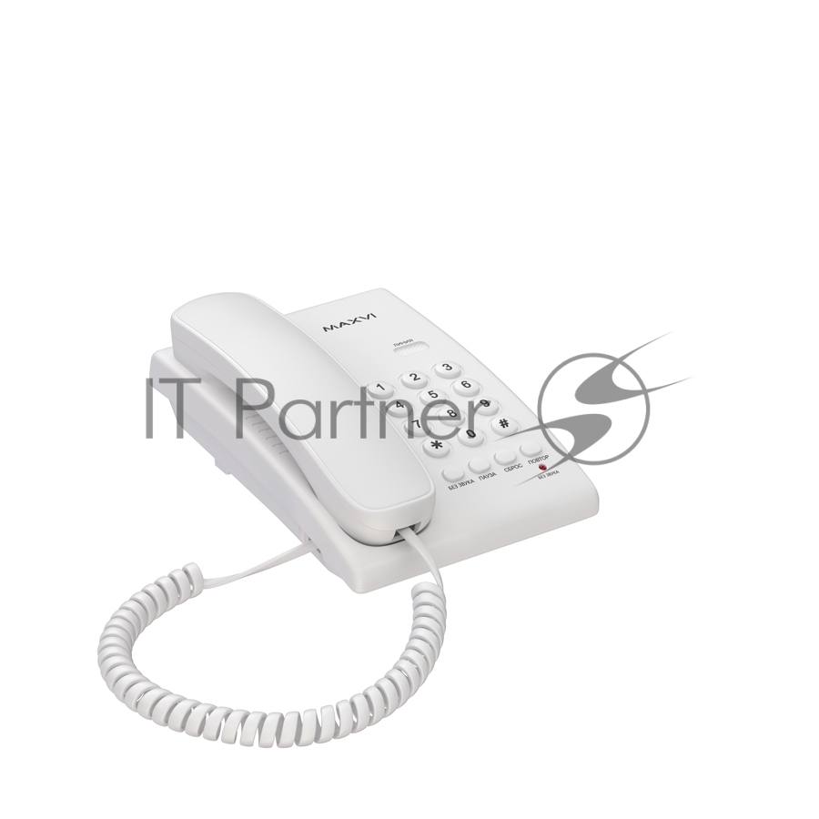 Проводной телефон MAXVI CS-02 white