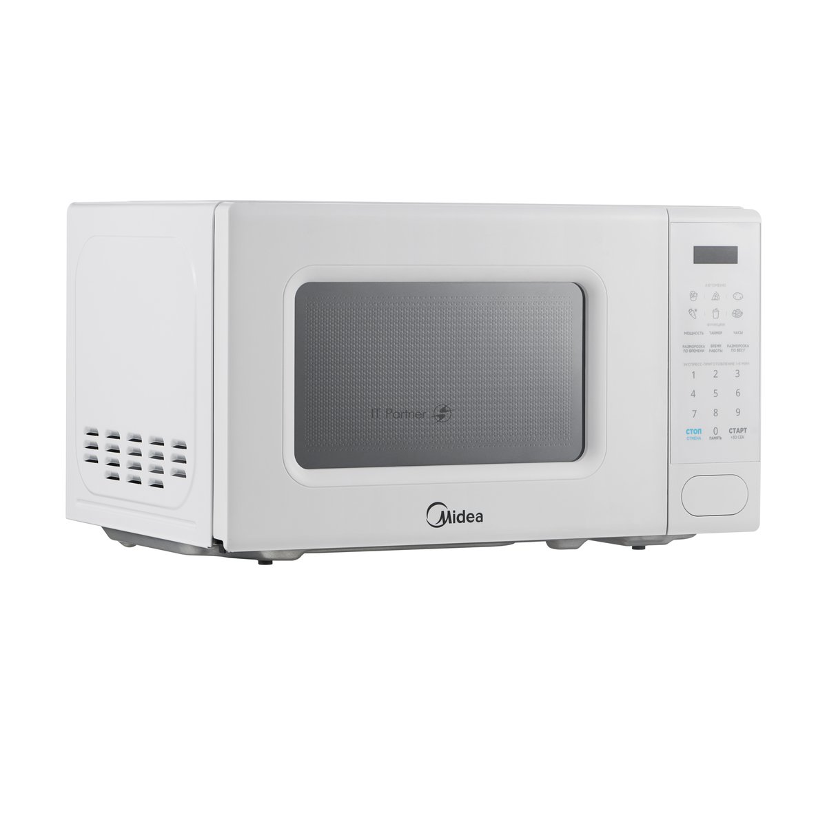 Микроволновая печь Midea EM720C2PR-W белый, 20 л, 700 Вт, переключатели - сенсор