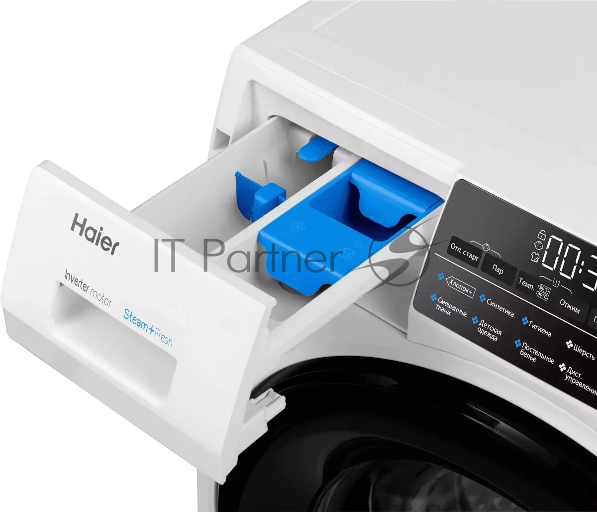 Стиральная машина узкая HAIER HW60-BP12959AE, с фронтальной загрузкой, 6кг, 1200об/мин, с паром, инверторная
