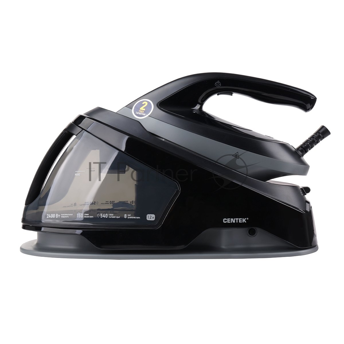 Парогенератор Centek CT-2306 серый/черный, 2400 Вт, 150 г/мин, 540 г/мин, 1200 мл