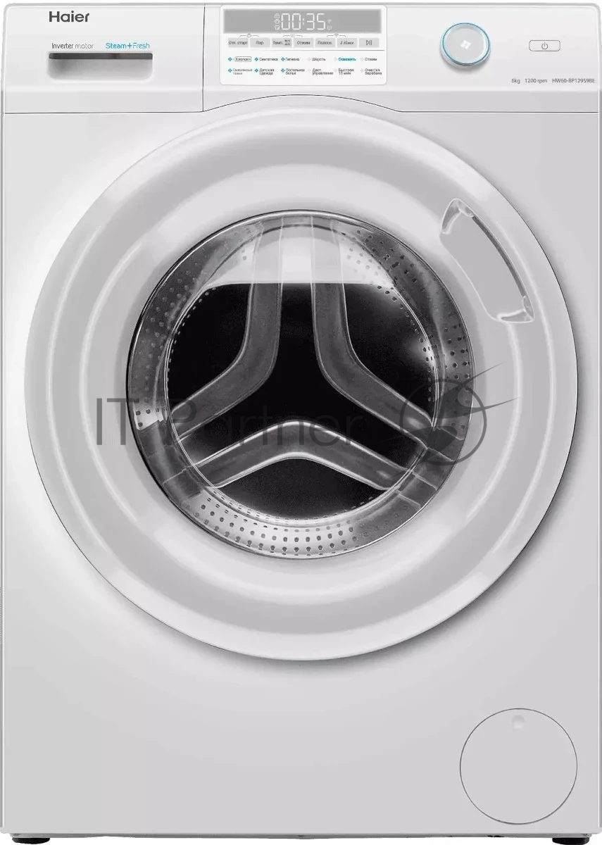 Стиральная машина Haier HW60-BP12959BE белый, загрузка фронтальная 6 кг, 1200 об/мин., класс: A+++