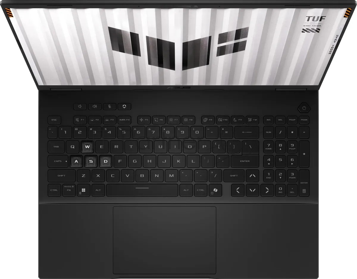 Ноутбук ASUS TUF Gaming F16 FX608JMR-RV170 Intel Core i5 14450HX 2400MHz/16"/1920x1200/16GB/512GB SSD/NVIDIA GeForce RTX 5060 8GB/Wi-Fi/Bluetooth/Windows 11 Pro (90NR0NB1-M009D0_Win11P) Grey