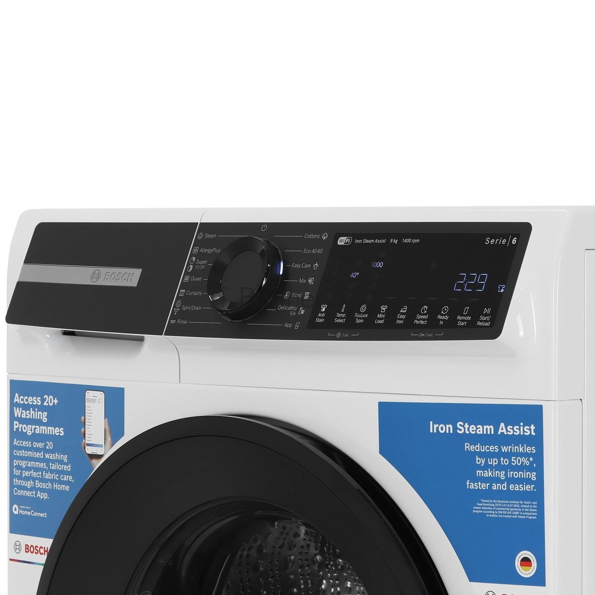 Стиральная машина Bosch WGK244Z0ME белый, загрузка фронтальная 9 кг, 1400 об/мин., класс: A+++